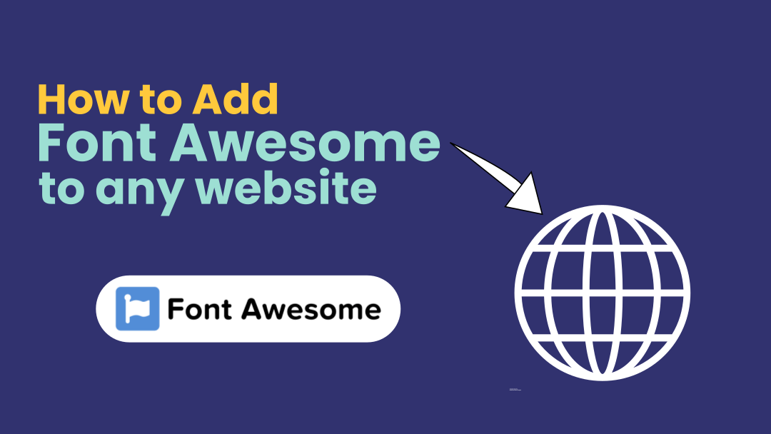 Step by step How to add font awesome icons to any website
