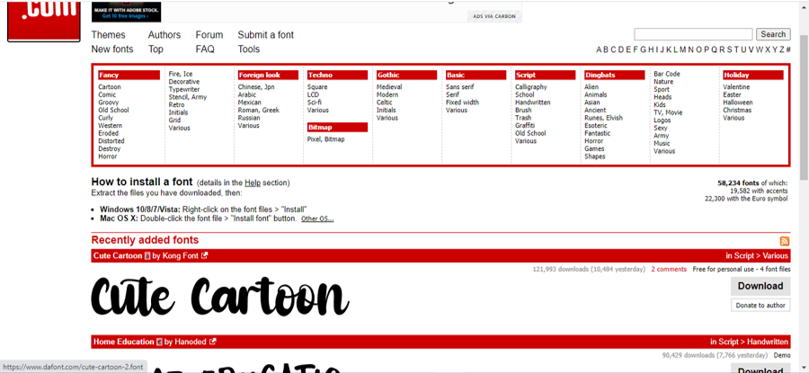 Free fonts 8 Free Fonts