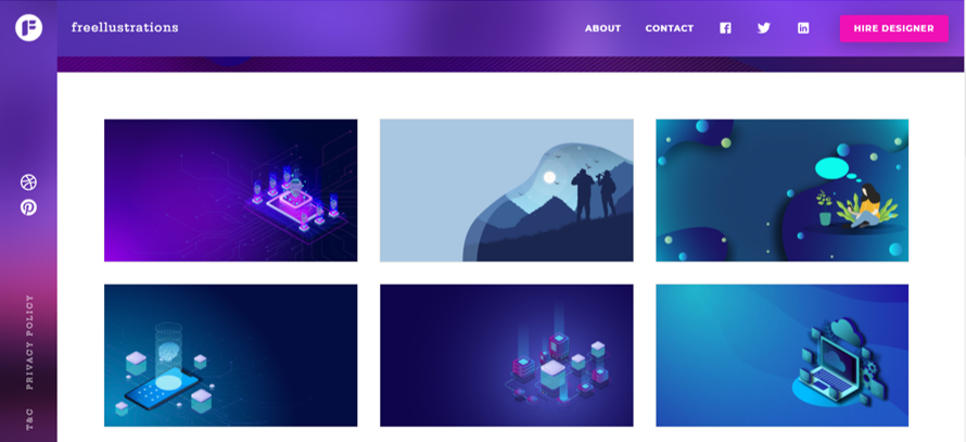 Websites for free illustrations