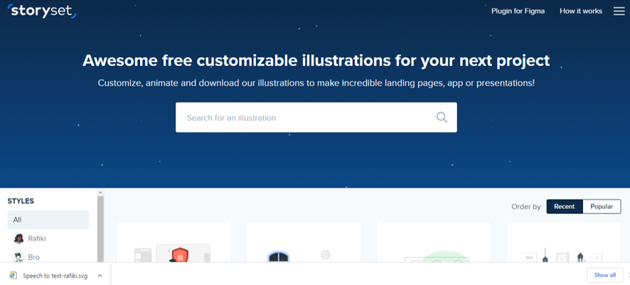Free illustrations resources