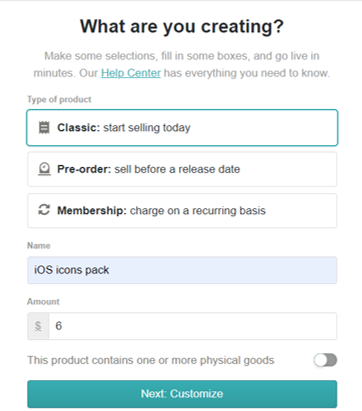 Selling digital products