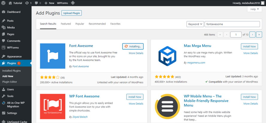 adding font awesome 11 adding-font-awesome